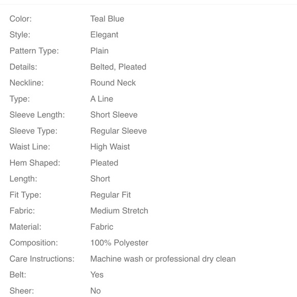 Clasi Pleated Hem Self Belted Dress - Picture 5 of 5